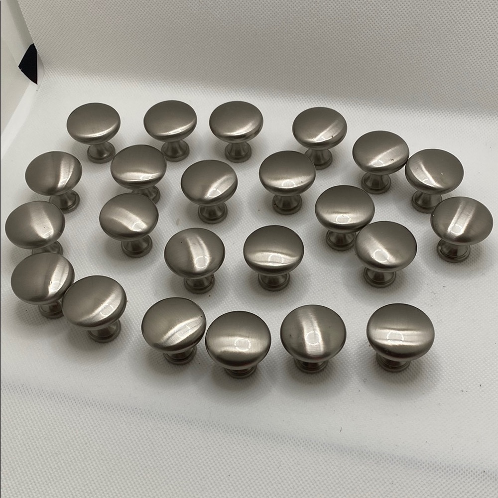 Set of 23 Silver Cabinet Knobs